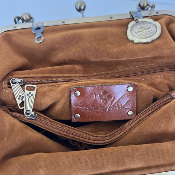 PATRICIA NASH Amalfitana Vintage Botanical Garden Leather Frame Shoulder Satchel - Picture 13 of 16